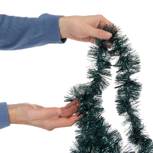 Julekrans med glitter og 60 LED-lys og timer, utendørs, 3 m | Floristik24.no