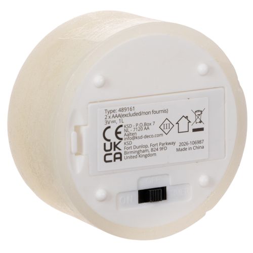 LED-telys, varmhvit, flimrende