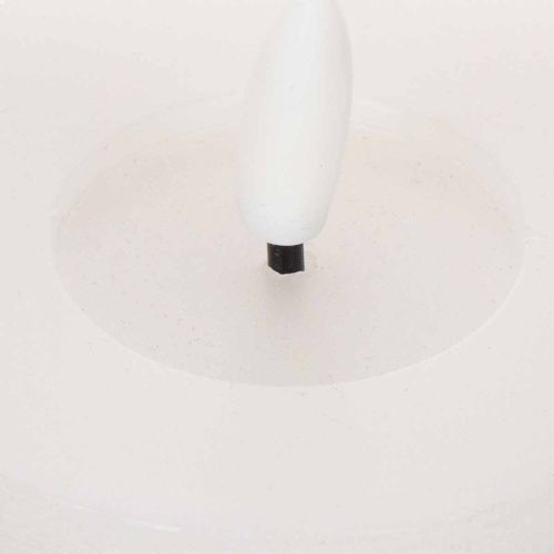 LED XL telys hvit ekte voks