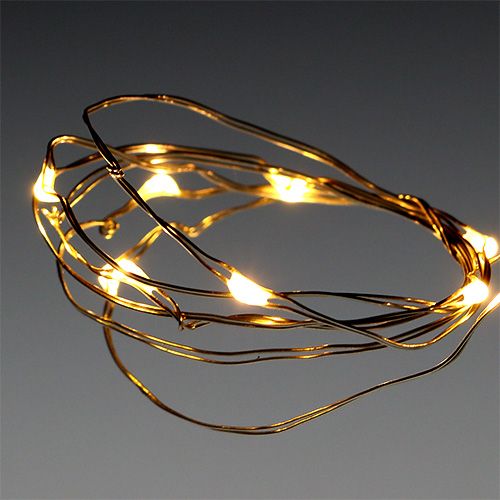 Floristik24 LED lyskjede 10 stk for batterier varmhvit