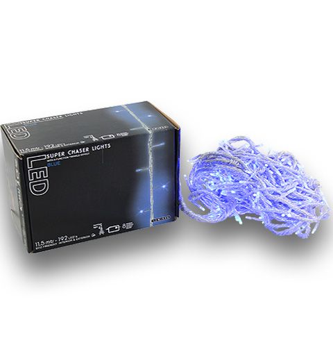 Floristik24 LED-lyskjede 192 blå med 8 funksjoner