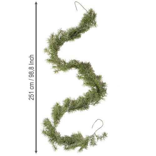 gjenstander Dekorativ lerkgirlander for stemningsfull romdesign, 250 cm