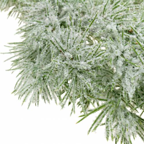 Floristik24 Lerkekrans med glitter og snø 160cm