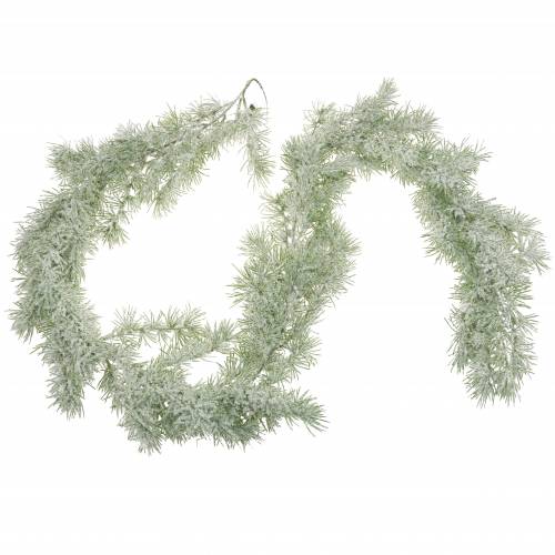 Floristik24 Lerkekrans med glitter og snø 160cm