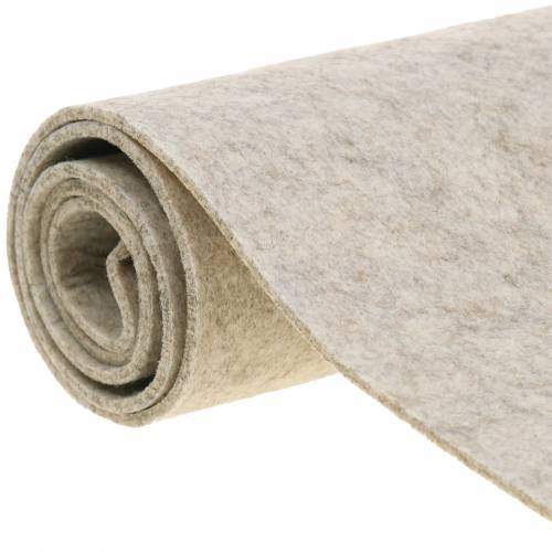 Floristik24 Bordløper filt hjort natur 30cm x 120cm