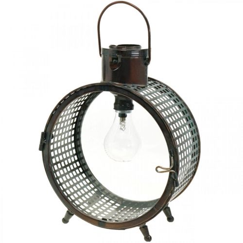 Floristik24 Solar lampe metall lampe balkong deco industriell design Ø23cm