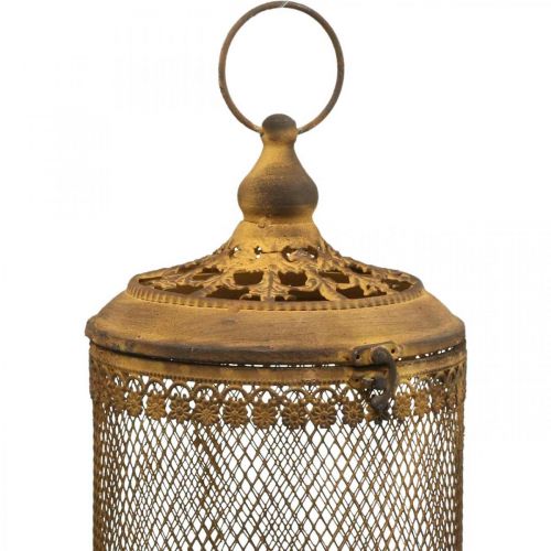 Floristik24 Lanterne rust utseende hage dekorasjon sommer Ø15,5/19,5cm H29/36cm sett med 2 stk.