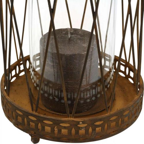 Floristik24 Lykt i rustlook orkan vintage retro Ø17,5cm H43cm
