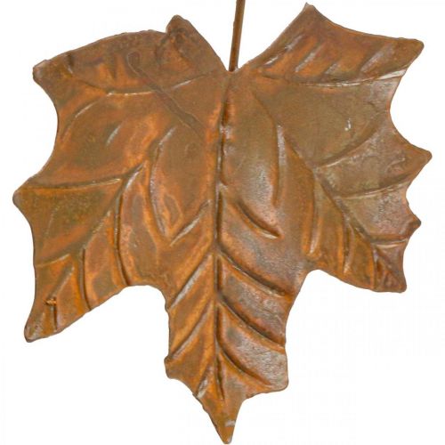 Floristik24 Høstdekorasjon blader metall rust look L20cm 4stk
