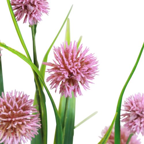 gjenstander Kunstige blomster ball blomst allium prydløk kunstig rosa 45cm