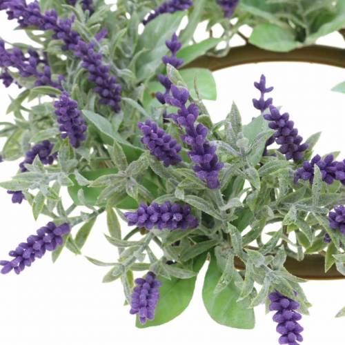 gjenstander Lavendelkrans flokket Ø25cm