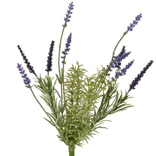 Lavendel dekorasjon Kunstig haug med kunstige planter Lilla 36cm