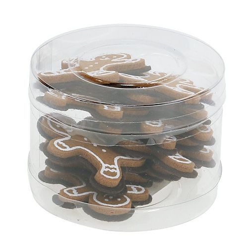 Floristik24 Pepperkakemenn laget av filt for liming 4cm 12 stk