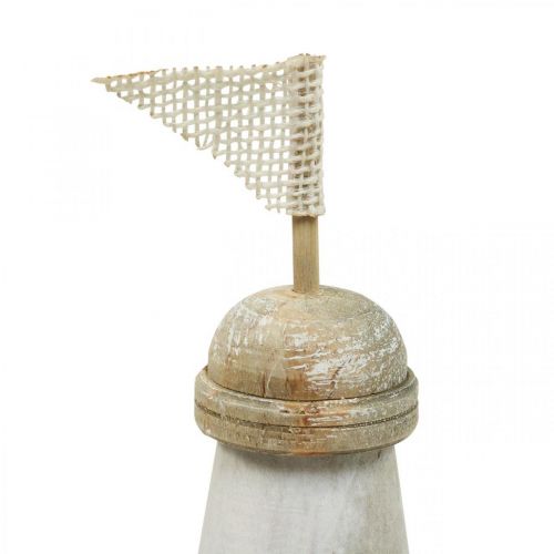 Floristik24 Trefyr Maritime Tre Deco Blå Hvit H30,5cm