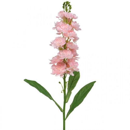 gjenstander Levkoje rosa blomst kunstig som ekte stilkblomst 78cm