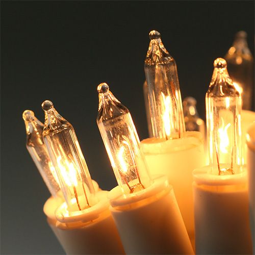 Floristik24 Lettkjede mini 20 3m for innvendig hvit / klar