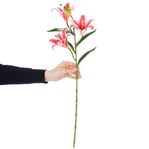gjenstander Kunstig lilje for stilig stuedekorasjon og realistisk utseende, 67 cm, 2 stk.