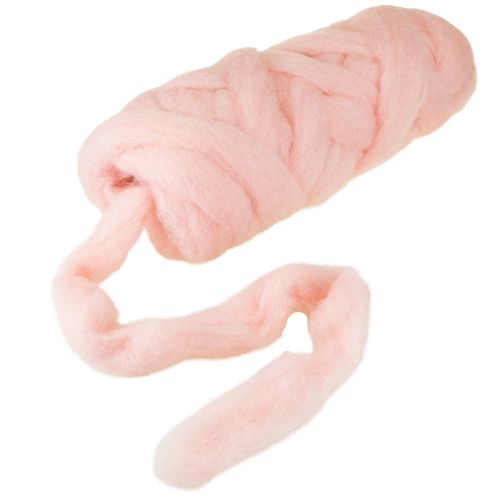 gjenstander Lunte Rosa Ull Lunte Naturull Vanntett Fargeekte 5cm 10m