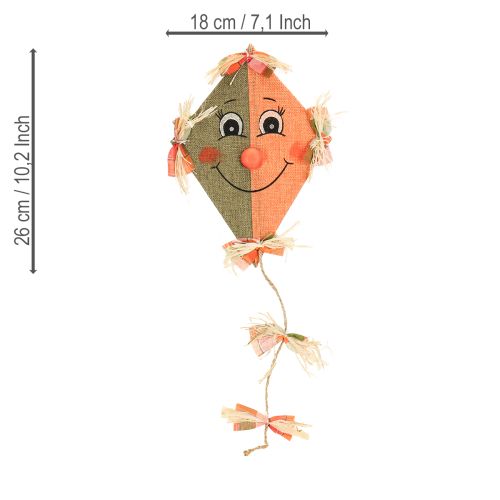 gjenstander Morsom dekorativ drage til oppheng oransje 18×26 cm 2 stk