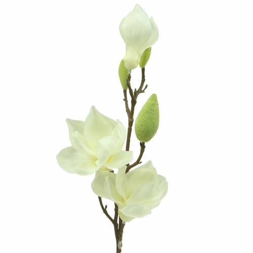 Floristik24.no Magnolia Real Touch Hvit 70cm