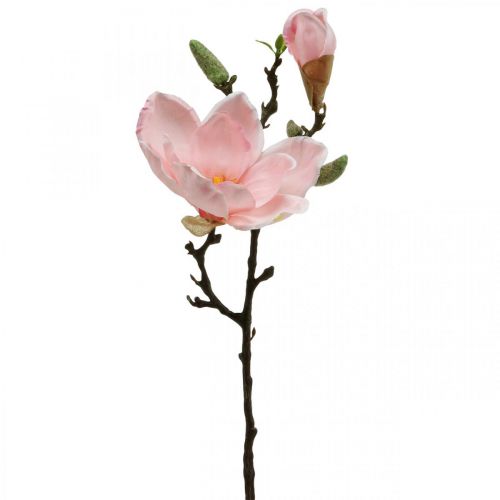  Magnolia rosa kunstig blomsterdekor Kunstig blomstgren H40cm  - kjøp billig på nett