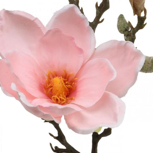 Magnolia rosa kunstig blomsterdekor Kunstig blomstgren H40cm