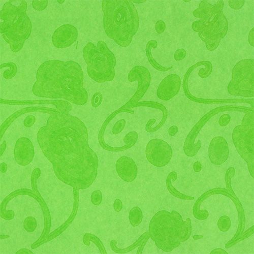 gjenstander Mansjettpapir grønt med mønster 25cm 100m