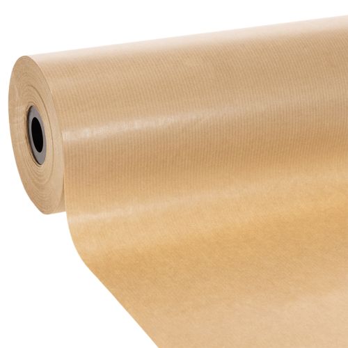 Naturlig kraftpapir i mansjettpapirrull 25 cm 100 m dekorativt papir kjøpe | Floristik24.no