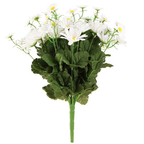 gjenstander Daisy bukett hvit 45cm