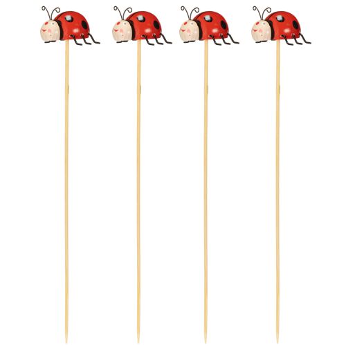 gjenstander Marihønehagepiker, dekorasjon for vår og sommer, blomsterdekorasjon, 31 cm, 4 stk.