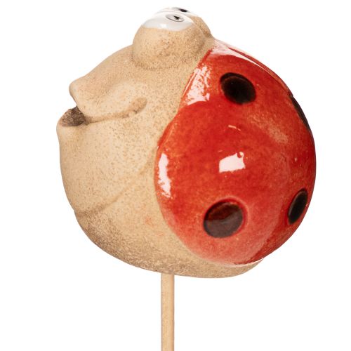 gjenstander Marihønehagepiker, dekorativt blikkfang for hagedekorasjon, 25 cm, 4 stk.