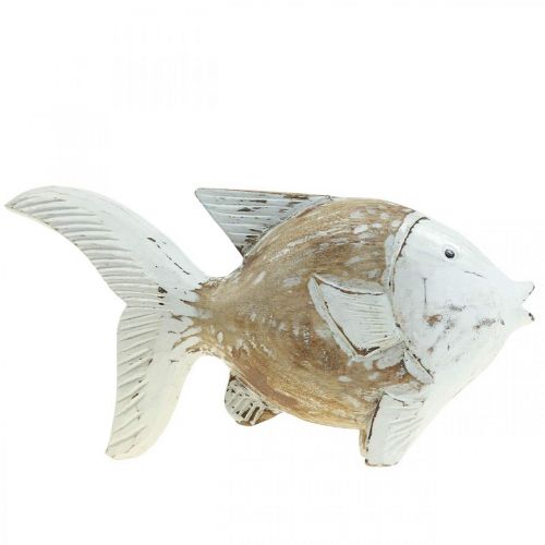 Floristik24 Maritim dekorasjon fisk tre trefisk shabby chic 28×15cm