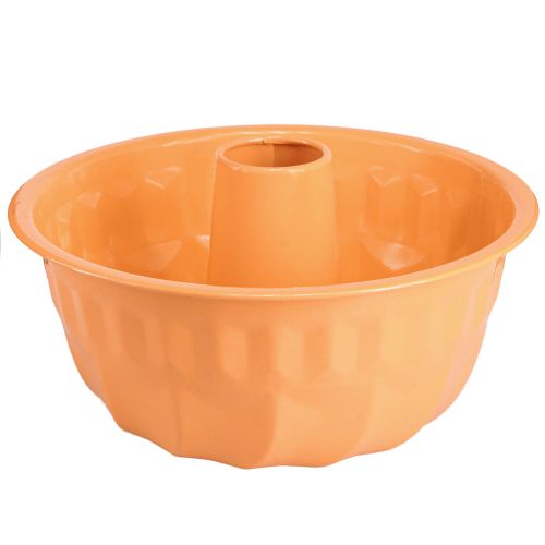 gjenstander Metall dekorativ bakeform Gugelhupf oransje Ø23cm H12cm
