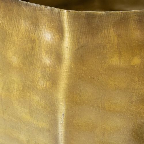 gjenstander Dekorativ blomsterpotte i metall, messing, Ø22/18/14 cm, sett med 3