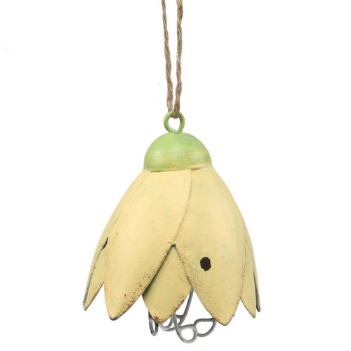 Dekorasjonshenger metallblomst 13cm 3stk