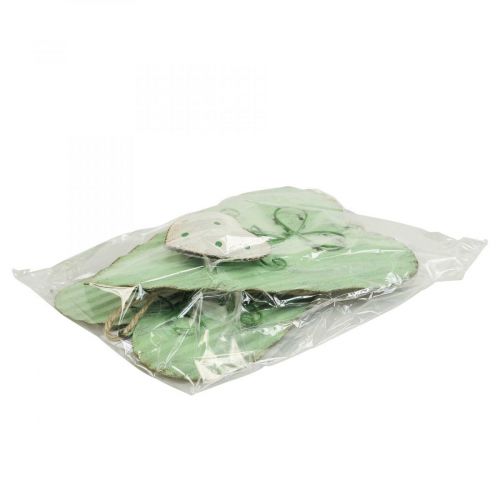 gjenstander Metallhjerte, dekorativt hjerte til oppheng, hjertedekor H14,5cm 2 stk