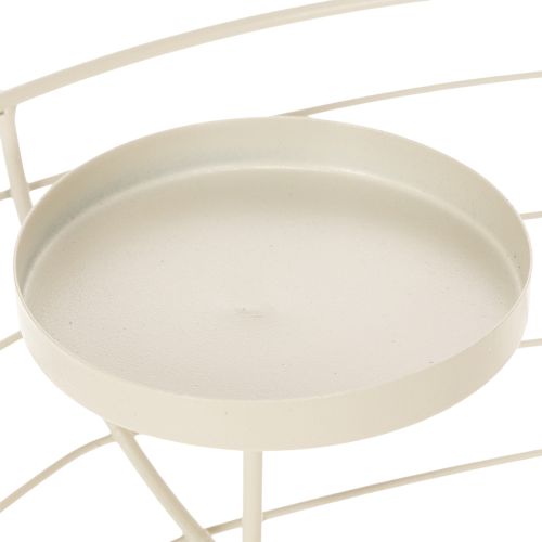 Rund adventskranslysestake for fire telys eller stearinlys, 35 cm | Floristik24.no