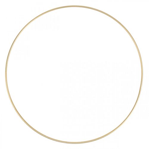 Floristik24 Metallring dekorring Scandi ring deco loop golden Ø25cm 4stk