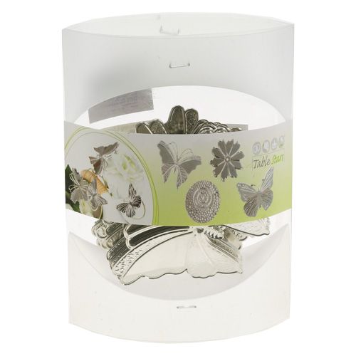 Floristik24 Metall sommerfugler sølv 6,5 cm 25 stk