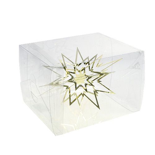 Floristik24 Metallstjerne for å henge 3D gull 16cm