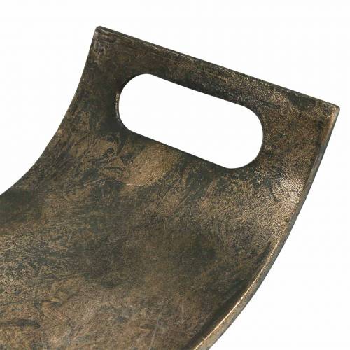 Floristik24 Buet metallbrett 59cm antikt utseende gyllent, svart