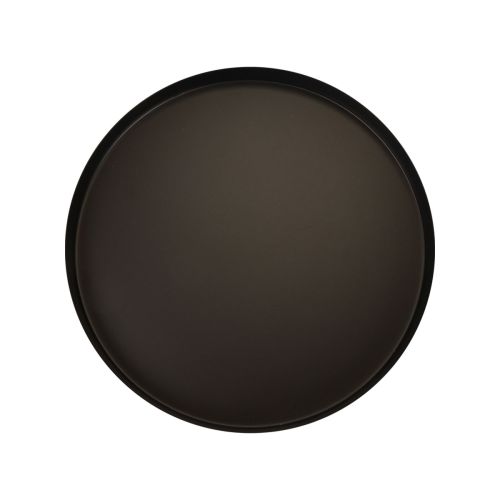 Metallbrett rundt lysbrett sort Ø20cm H2,5cm 2stk | Floristik24.no