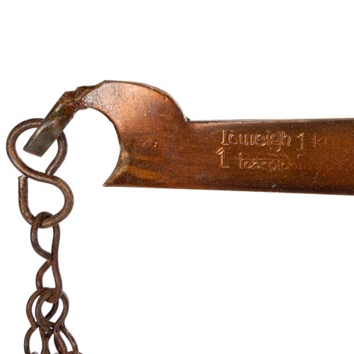 gjenstander Dekorativ skala i nostalgisk design for kjøkken og stue, vintagestil, 58 cm