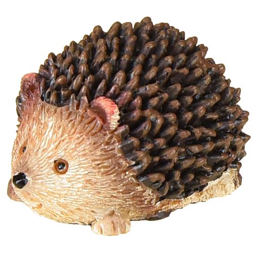 Floristik24 Mini pinnsvindekorasjonsfigurer høst håndmalt 4 × 2,5 × 2 cm 6 stk.