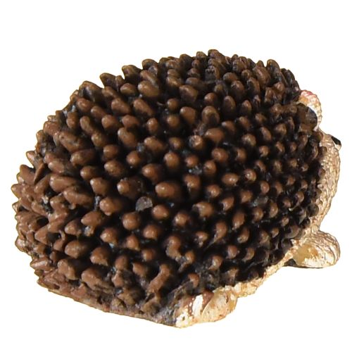 Mini pinnsvindekorasjonsfigurer høst håndmalt 4 × 2,5 × 2 cm 6 stk. | Floristik24.no