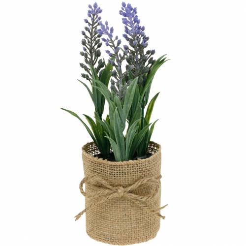 Mini lavendel i potte kunstige planter Kunstig lavendel dekorasjon