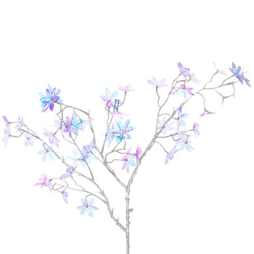 Kunstig blomstrende gren med iriserende blomster, 80 cm kjøpe | Floristik24.no