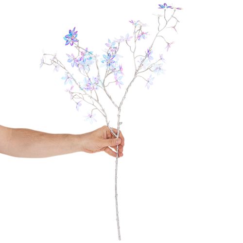 Kunstig blomstrende gren med iriserende blomster, 80 cm | Floristik24.no