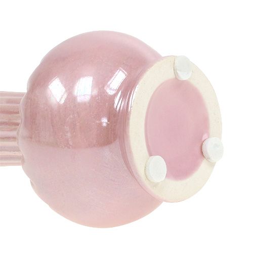 Floristik24 Minivase perlemor rosa Ø5cm H10cm 6stk