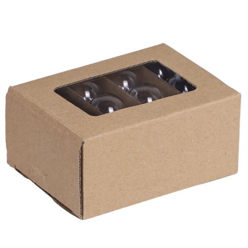 gjenstander Mini julekuler glass retro transparent Ø3cm 22 stk